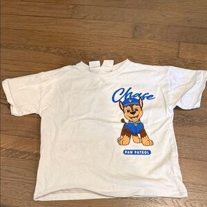 Paw Patrol White Tee with Chase Design